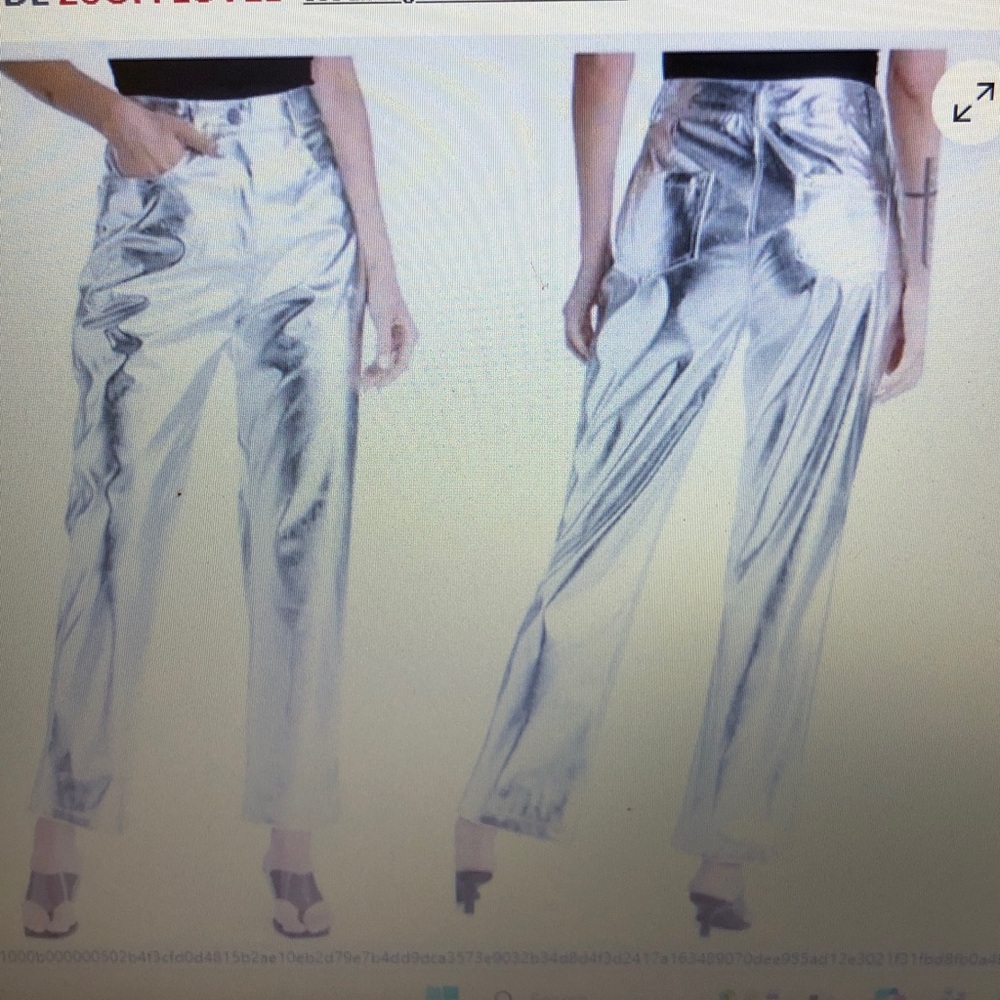 Amy Lynn high rise straight  pants size L